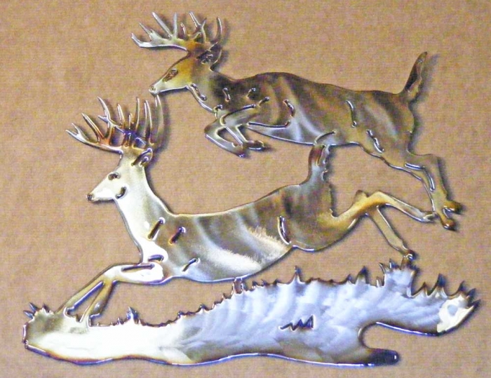 deer,buck,leaping,running,jumping,forest,wildlife,art