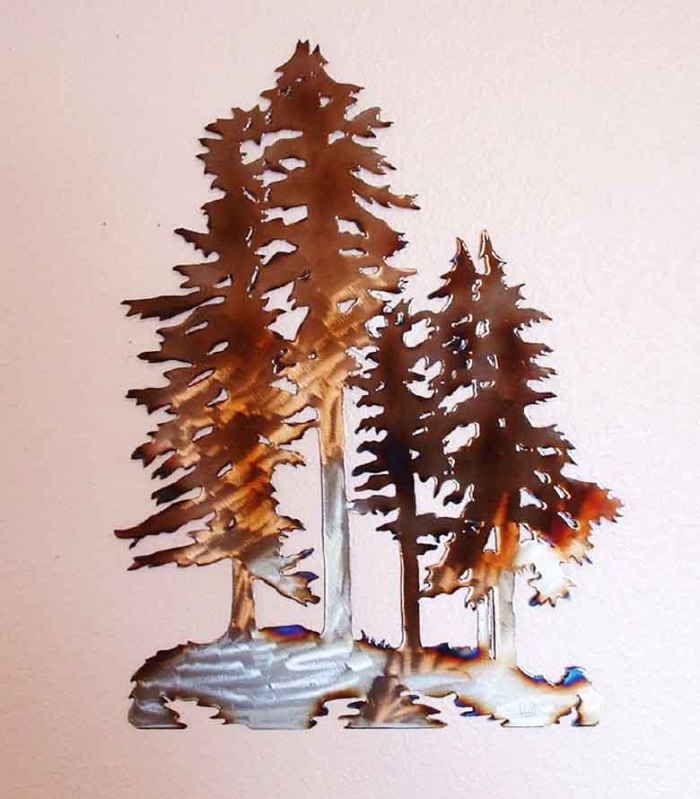 fir,tree,mountain,pine,metal,art