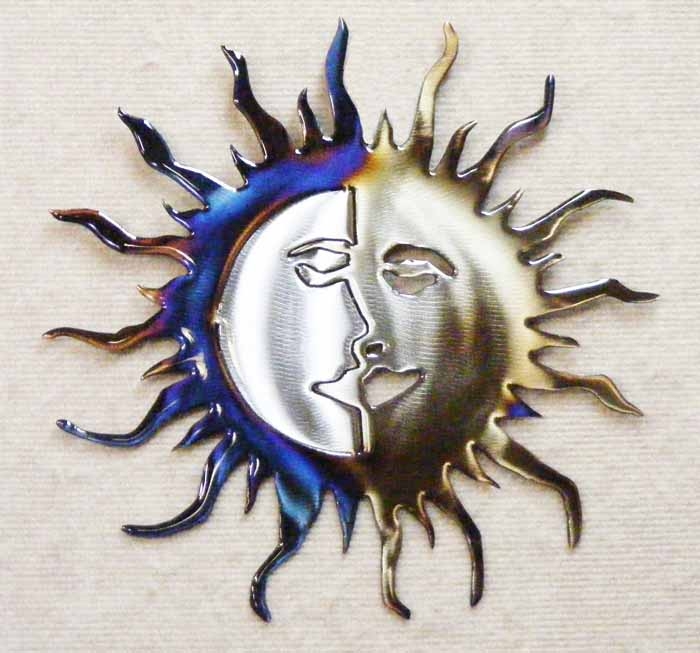 celestial,sun,moon,heavens,faces,rays,nature,art