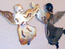 angel,spiritual,pray,metal,wall,art