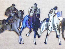 race,horse,track,starting,gate,metal,art,newmexico