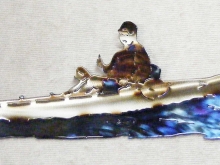 kayak,canoe,fish,coastal,river,bay,marine,art