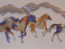 mountain,horse,band,herd,plains,running,ranch,art