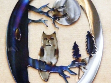 owl,screech,horned,night,wildlife,tree,moon,wildlife,art