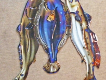 fish,coastal,gulf,speck,red,flounder,grand,slam,bay,art