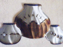 southwest,style,vases,american,native,indian,pueblo,vessels,pots,metal,art