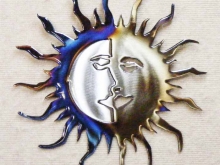 celestial,sun,moon,heavens,faces,rays,nature,art