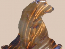 brown,bear,black,watching,looking,sitting,cute,art